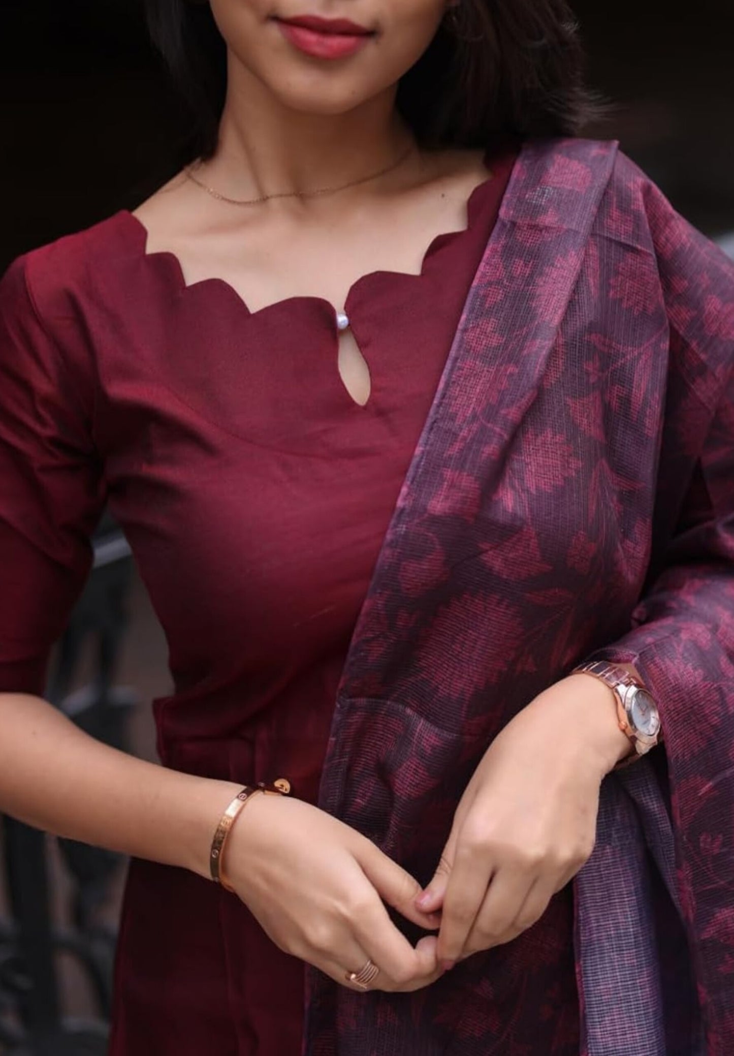 Premium Roman Silk Kurta Set