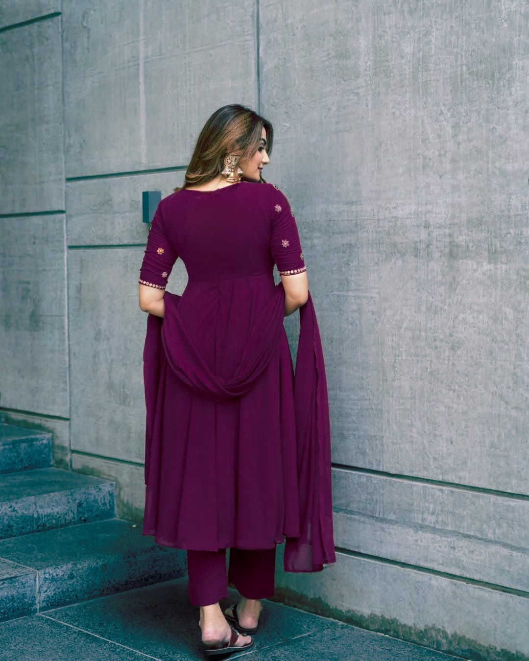 Elegant Butter Suit Gown