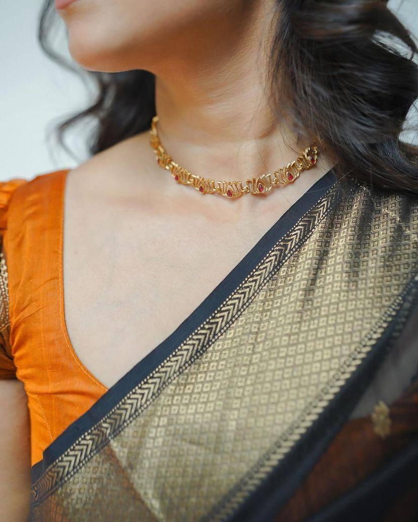Elegant Soft Cotton Linen Weaving Saree