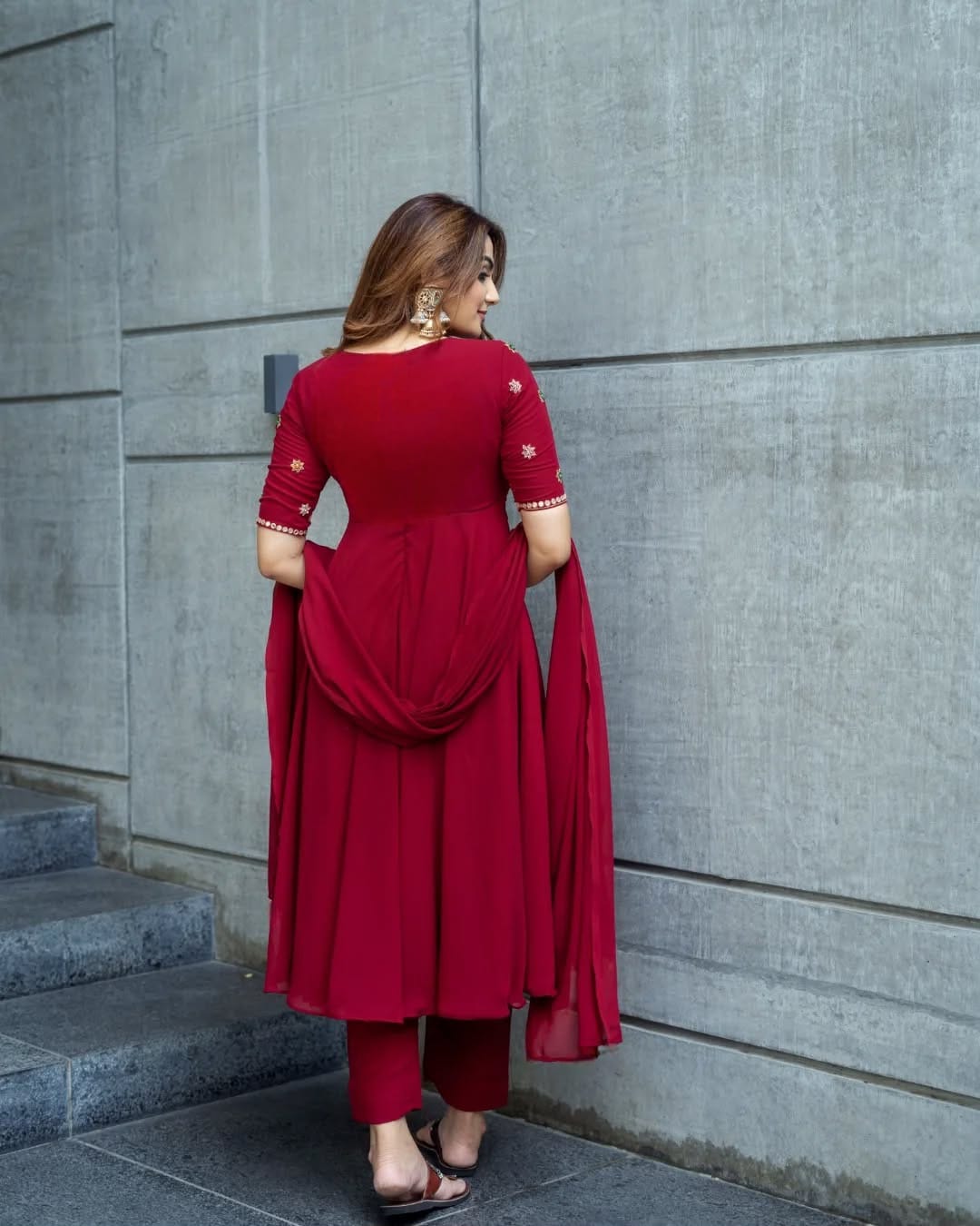 Elegant Butter Suit Gown