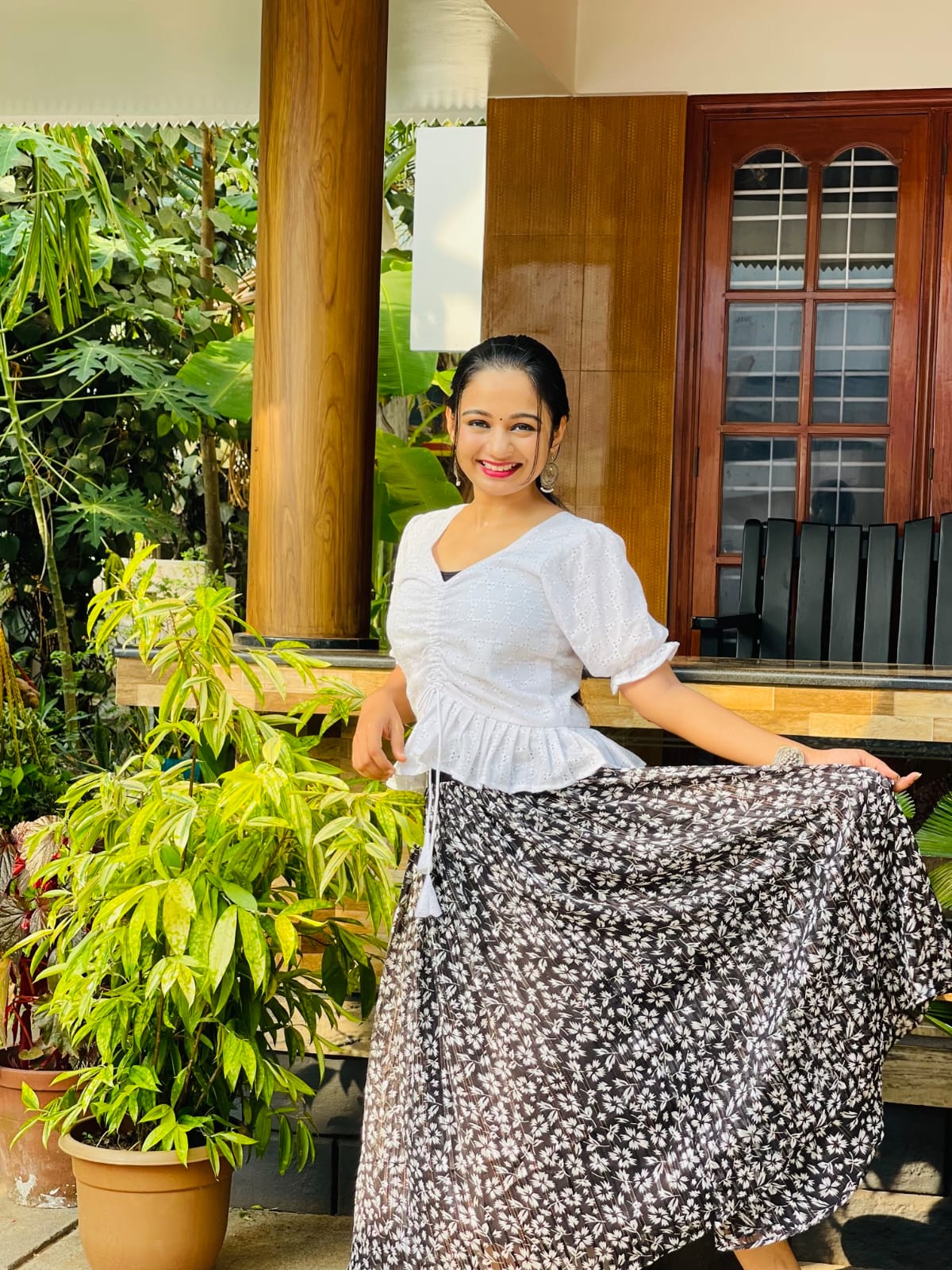 Hakoba Top with Skirt