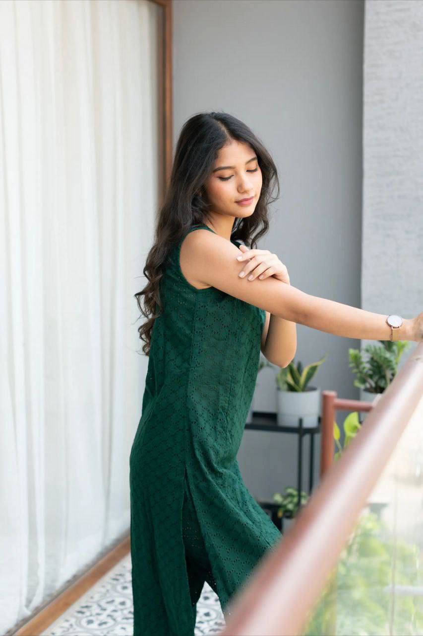 1223 GREEN CO-ORD SET