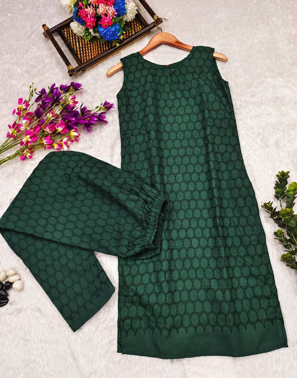 1223 GREEN CO-ORD SET