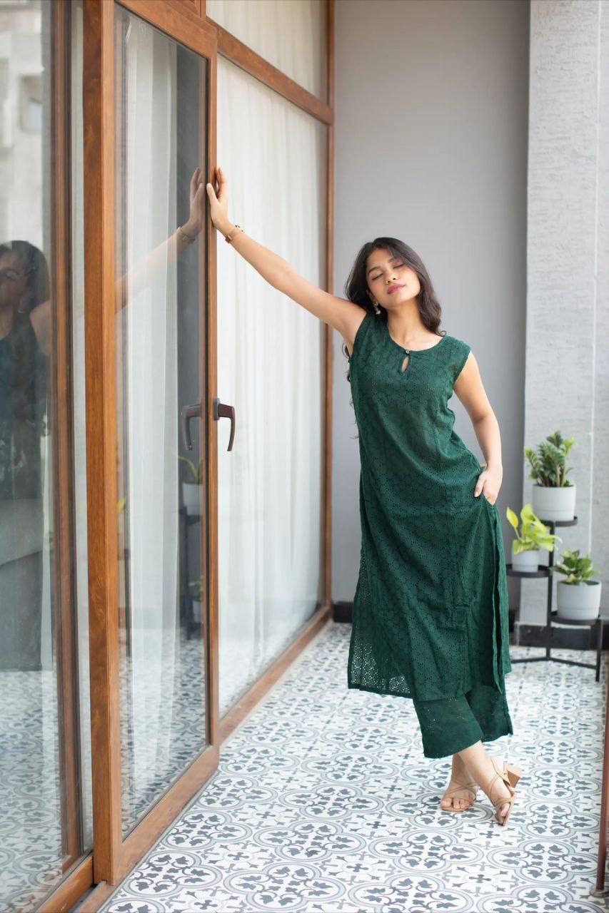 1223 GREEN CO-ORD SET