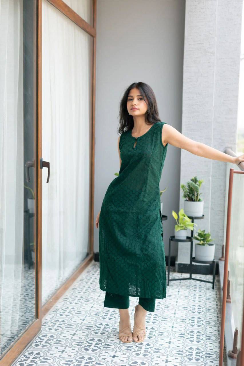 1223 GREEN CO-ORD SET