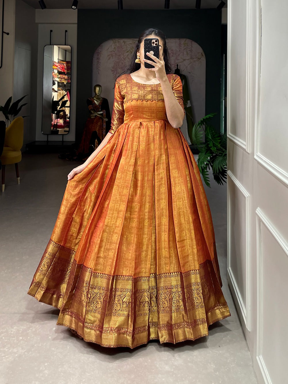 KANJIVARAM GOWN