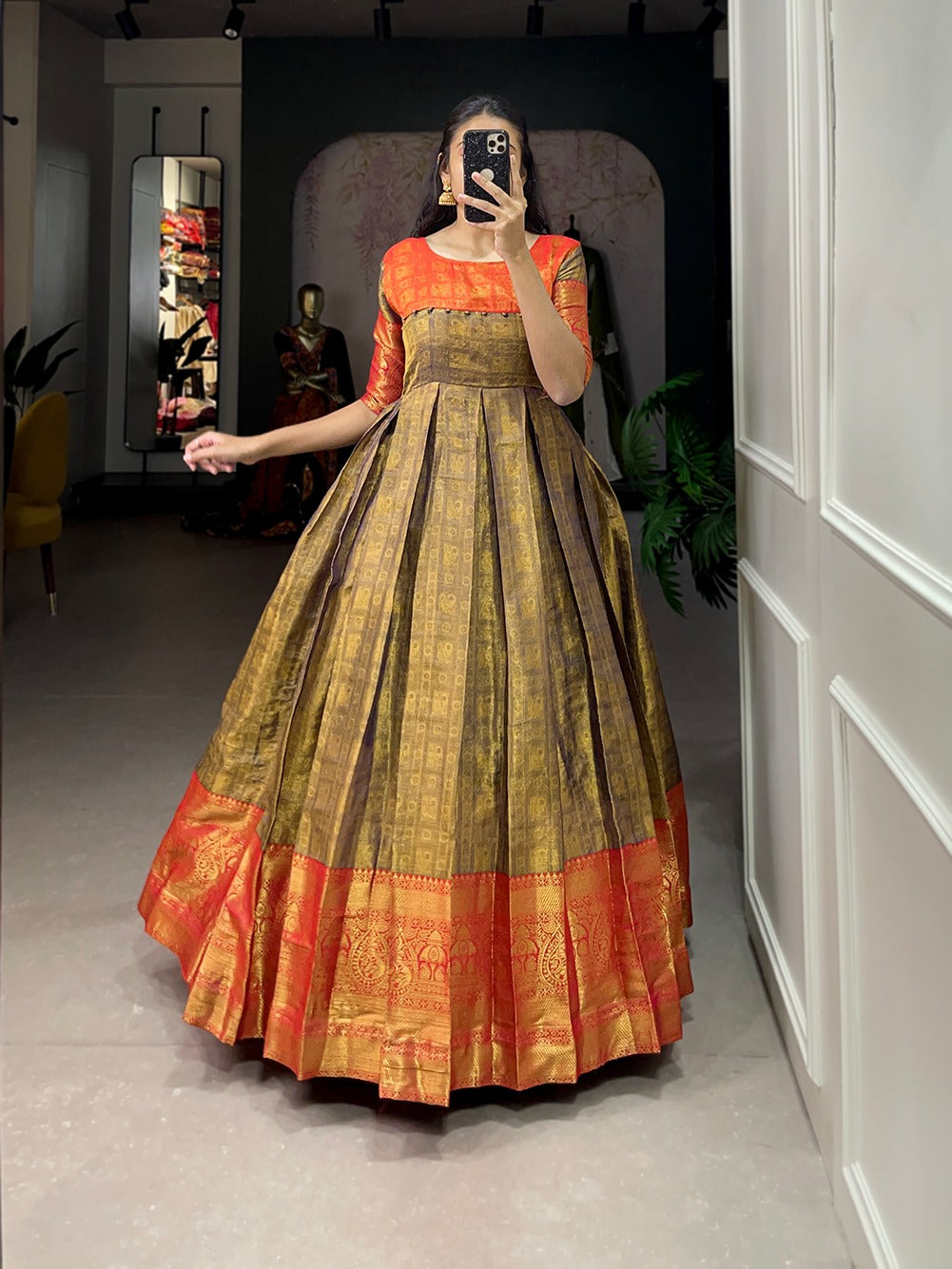 KANJIVARAM GOWN
