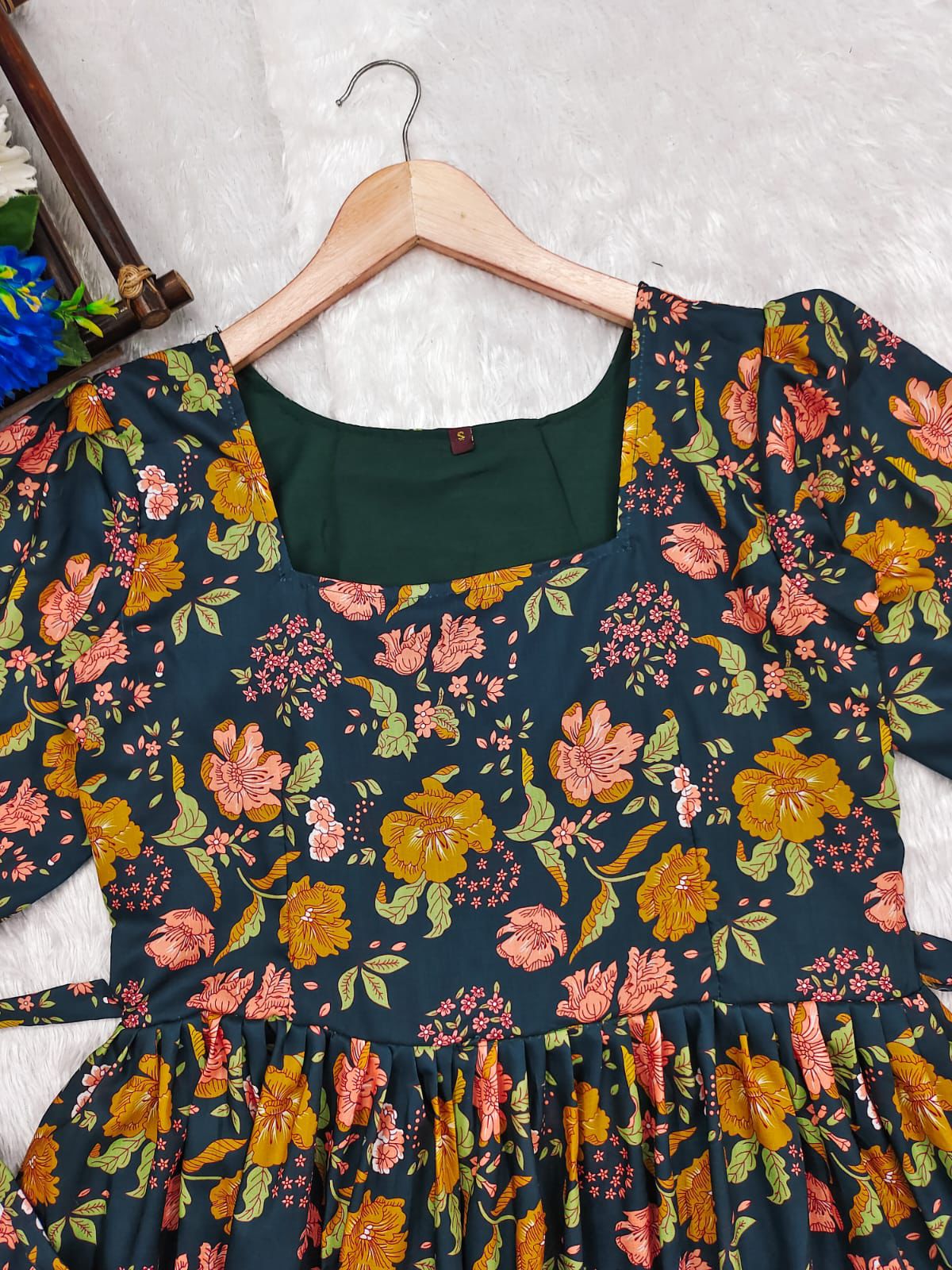 1285 Paradise Floral Gown