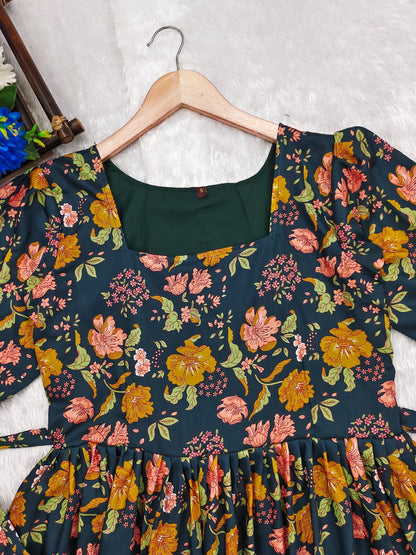 1285 Paradise Floral Gown