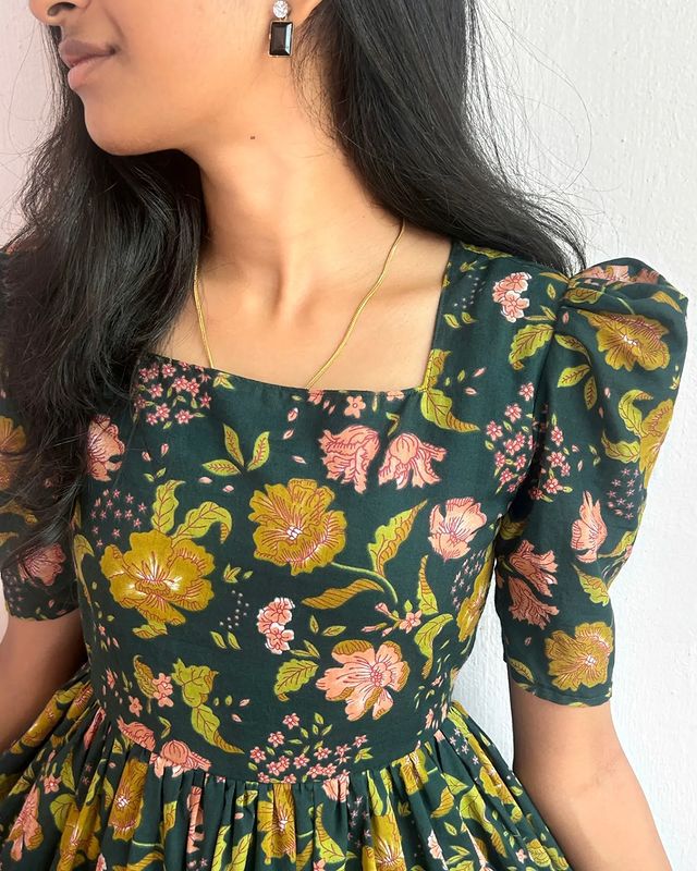 1285 Paradise Floral Gown