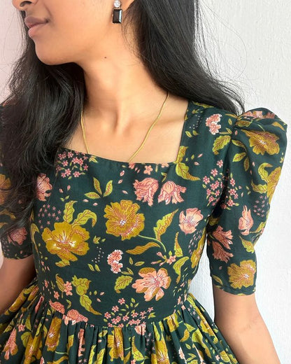 1285 Paradise Floral Gown