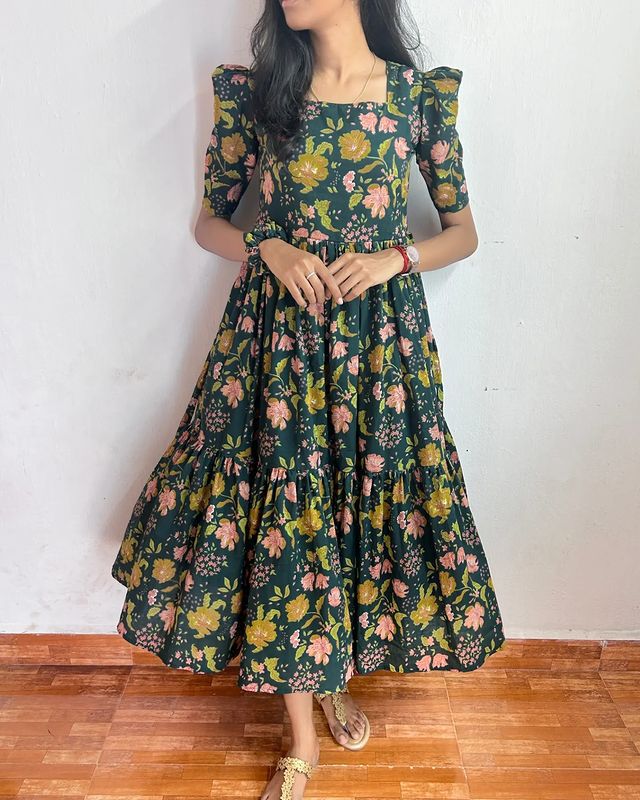 1285 Paradise Floral Gown