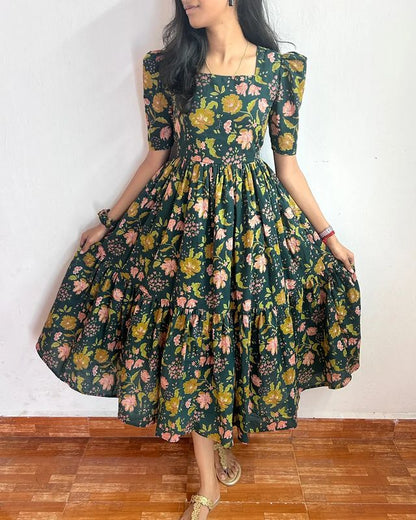 1285 Paradise Floral Gown