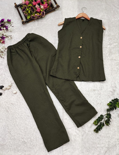 Waist Coat Co-ord Set