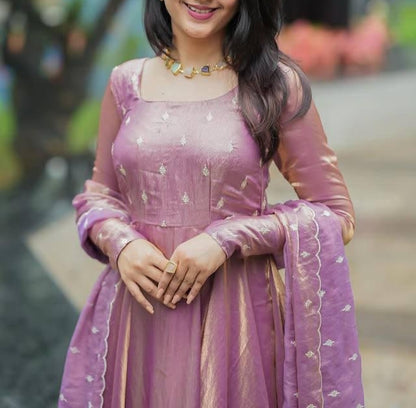 1483 LAVENDER SILK ANARKALI 💜 ✨