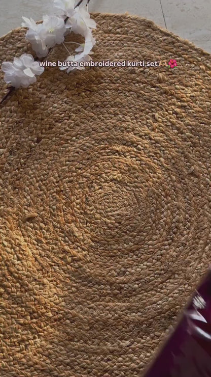 Premium Butta Embroidery Kurta Set