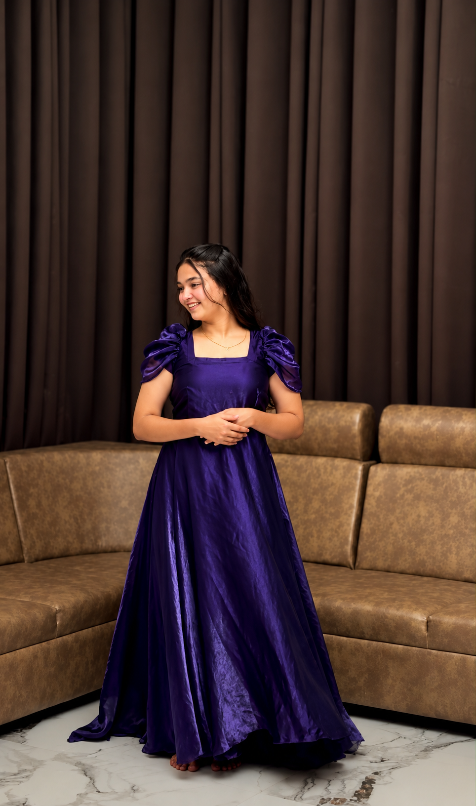 Premium Angel Fendy Silk Gown