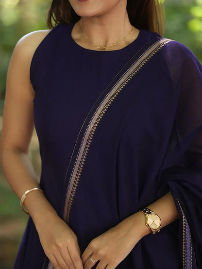 Premium Malar Narayanpet Kurti Set ( SHORT SLEEVES ATTACHED )