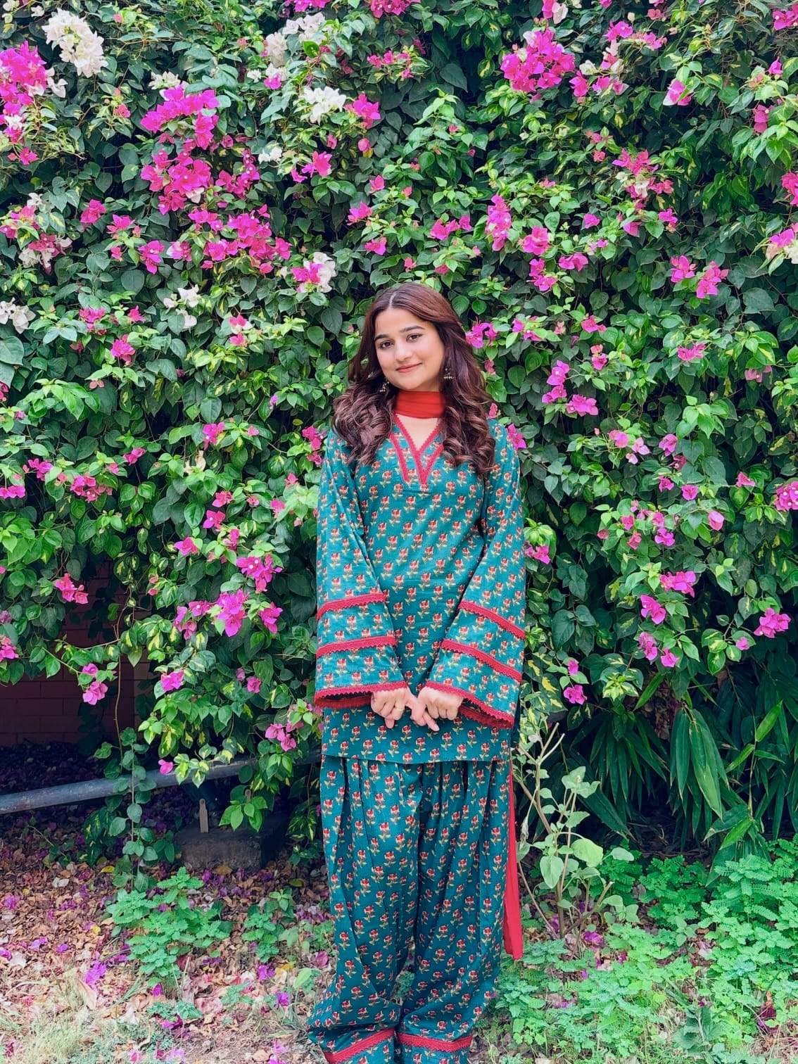 Premium Floral Farshi Set