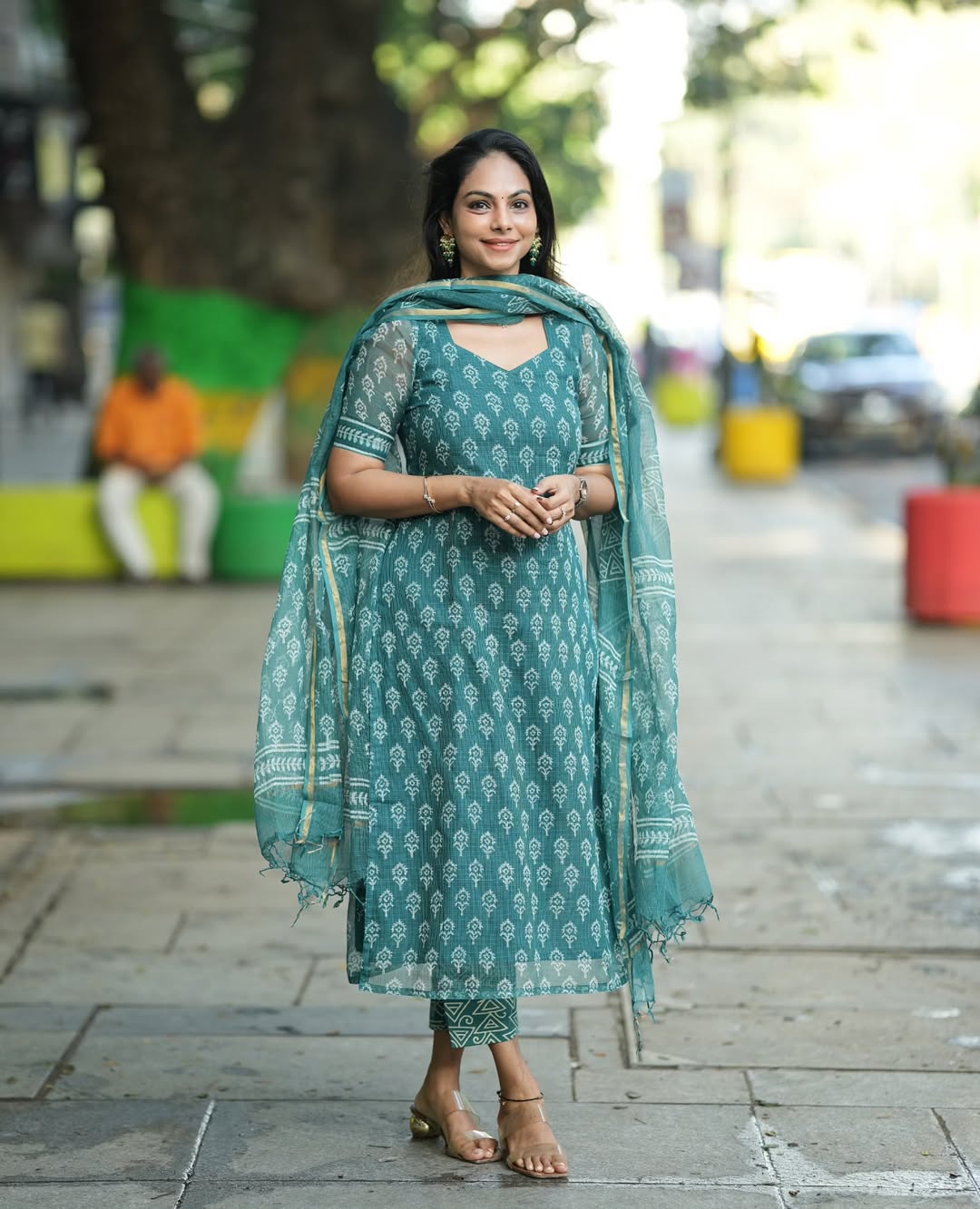 Premium Kota Floral Set