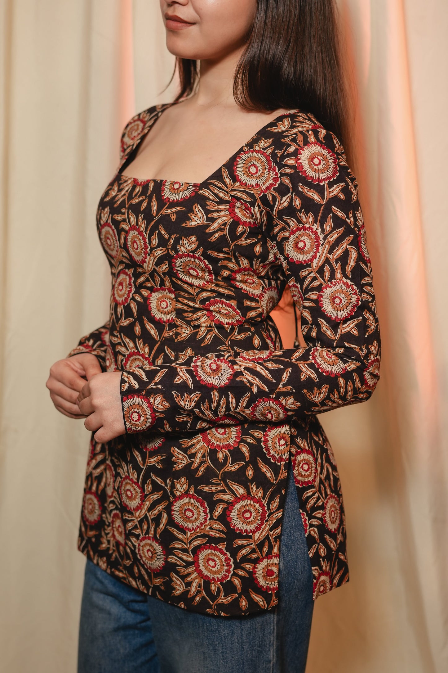Miraya Floral Short Kurti