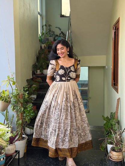 Classic Kalamkari Anarkali Gown