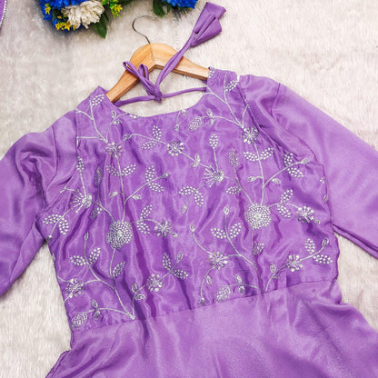 LUXURY CHINON SILK ANARKALI