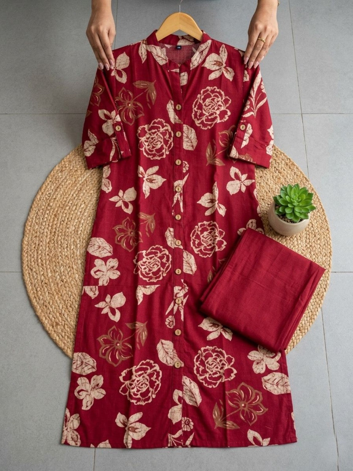 Premium Rose Floral Co-Ord Set