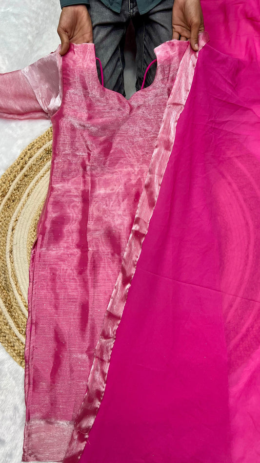 Elegant Burberry Kurti Set