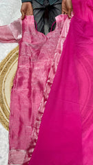 Elegant Burberry Kurti Set