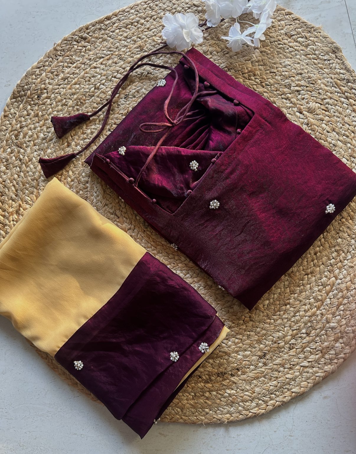 Premium Butta Embroidery Kurta Set