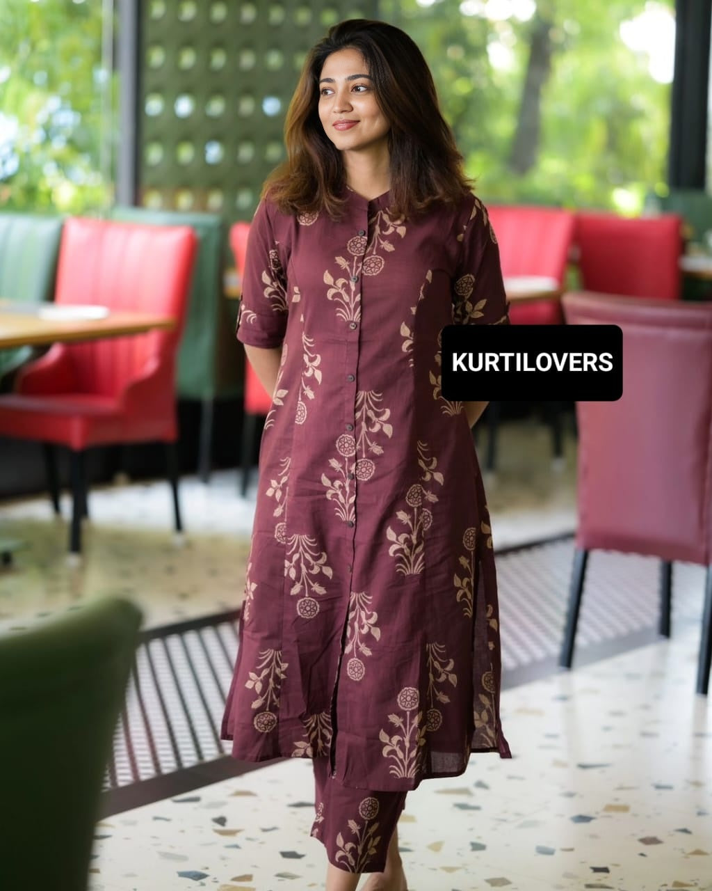 Premium Floral Printed Co-ord Set – Kurti Lovers