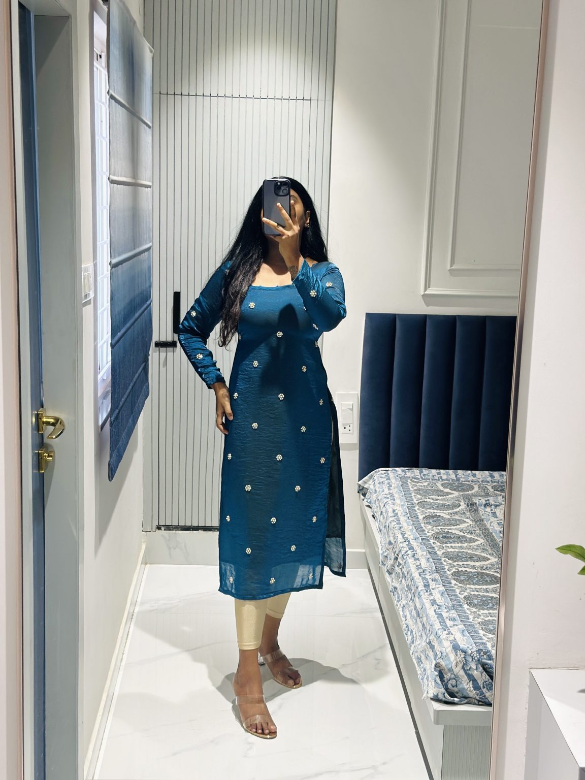 Premium Butta Embroidery Kurta Set