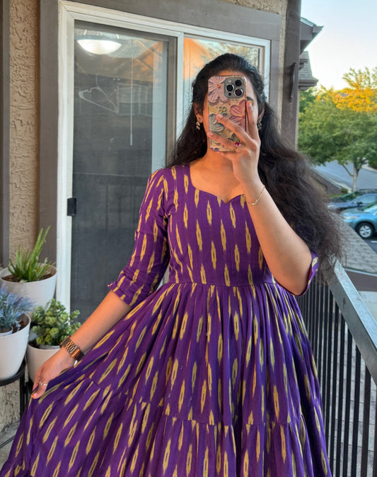 Elegant BTS 💜 Frock With Free BOW