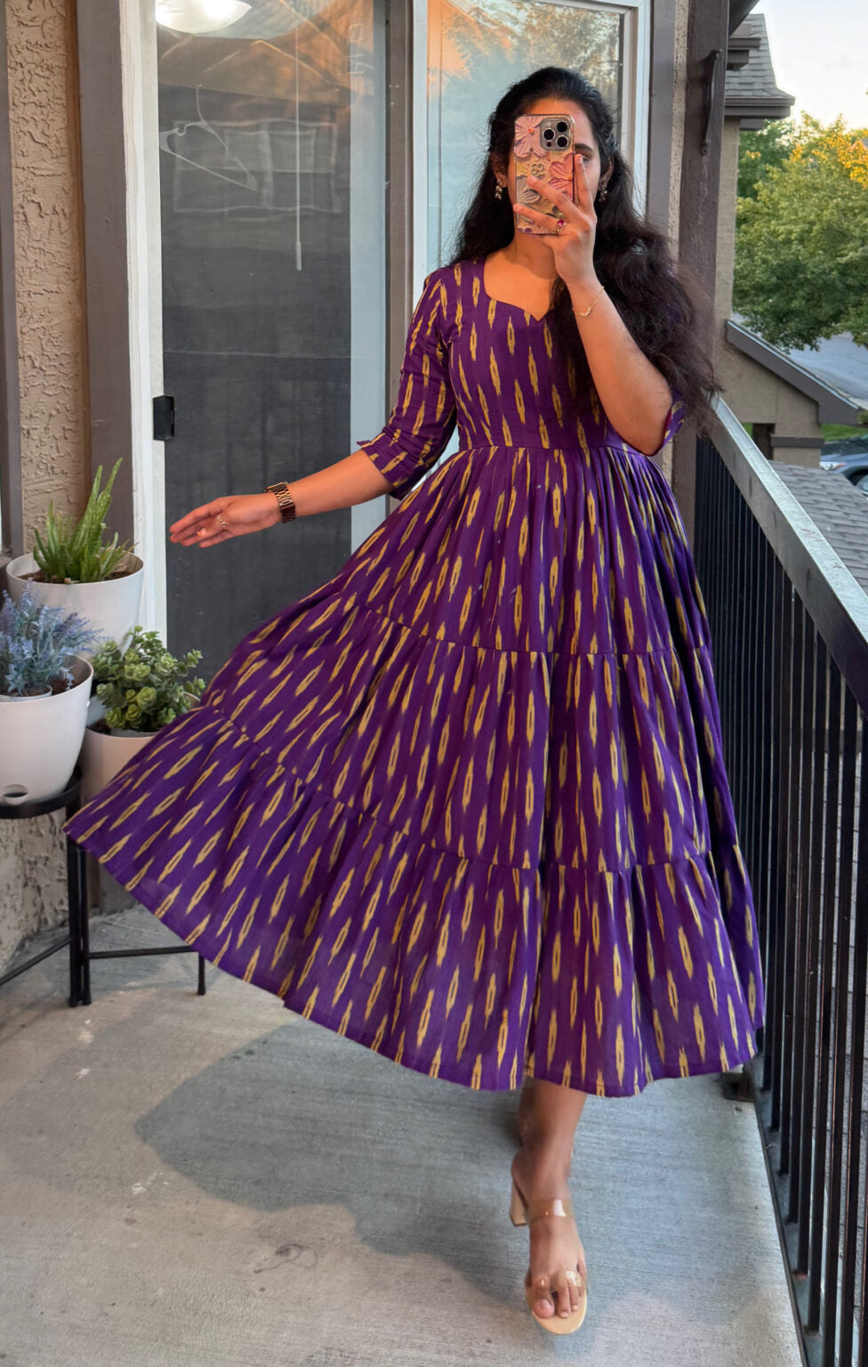 Elegant BTS 💜 Frock With Free BOW