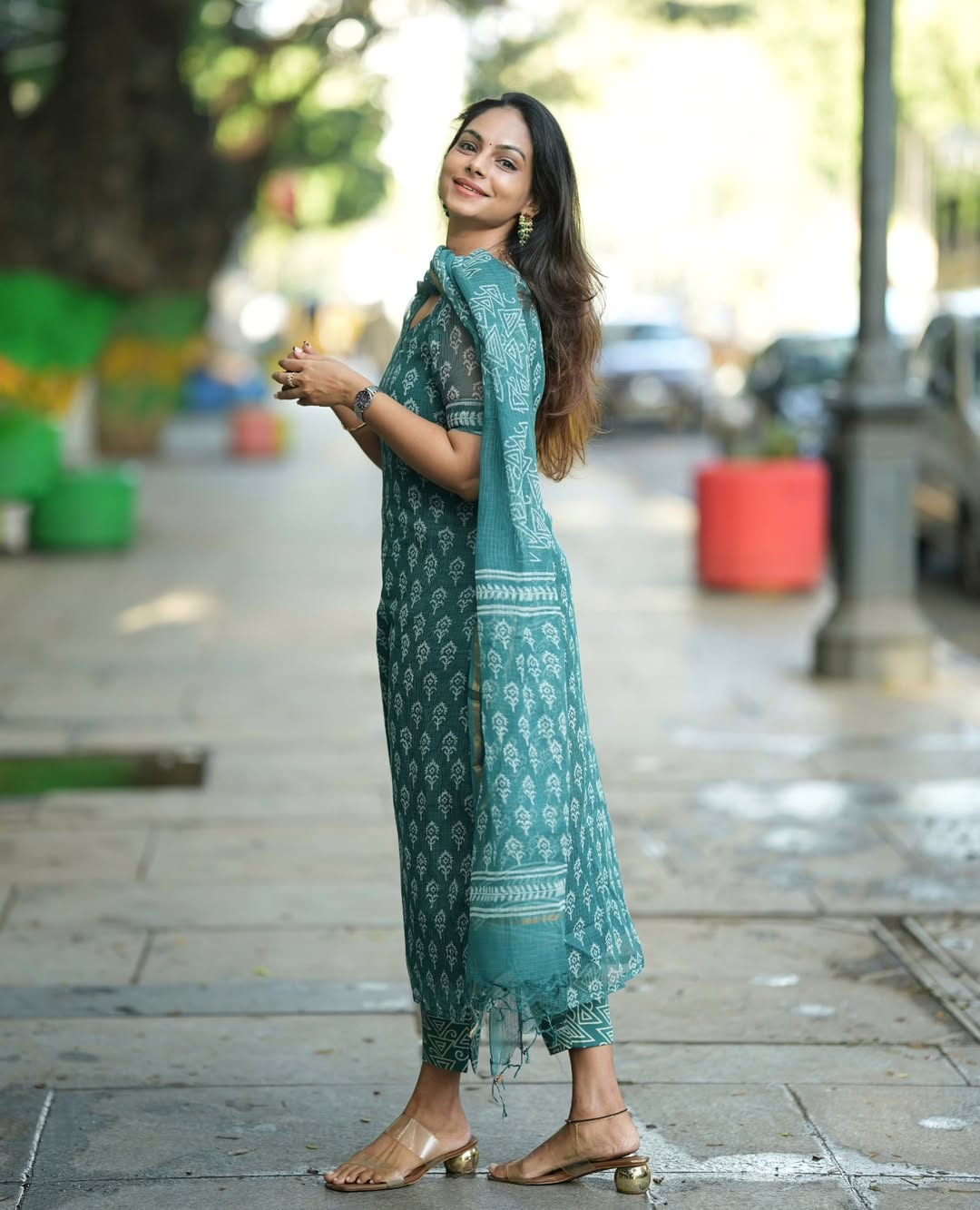 Premium Kota Floral Set