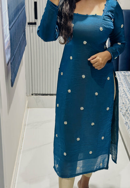 Premium Butta Embroidery Kurta Set