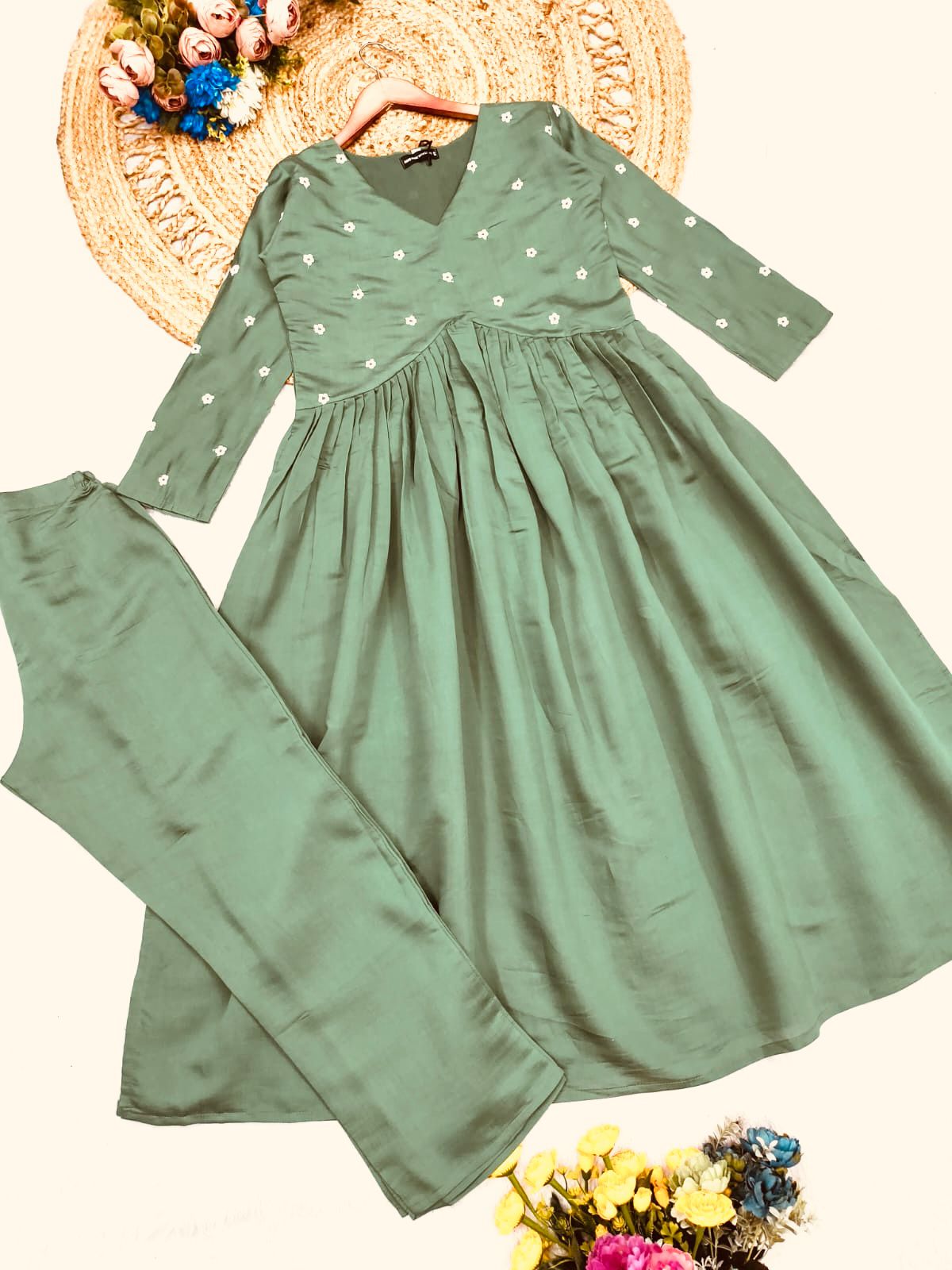 Luxurious Roman Silk Co-Ord Set
