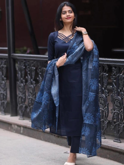 Premium Roman Silk Kurta Set