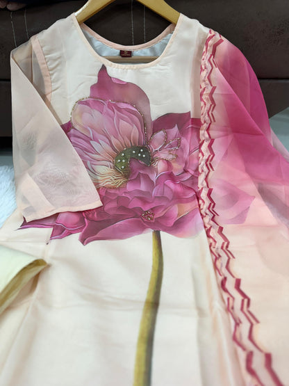 CREAM KURTA SET