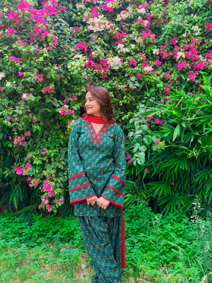 Premium Floral Farshi Set