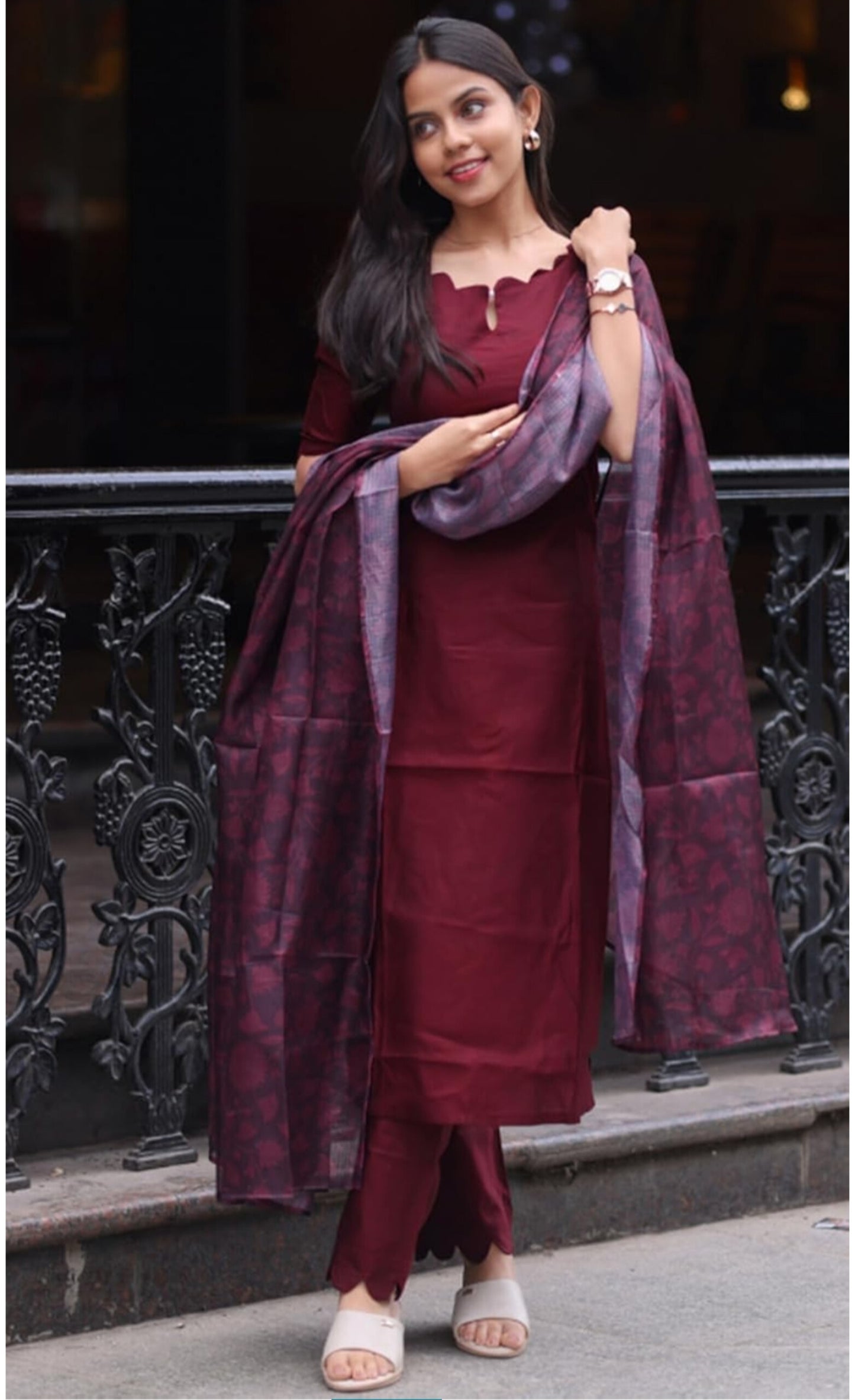 Premium Roman Silk Kurta Set