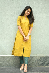 Sunlit Charm Chanderi Kurta